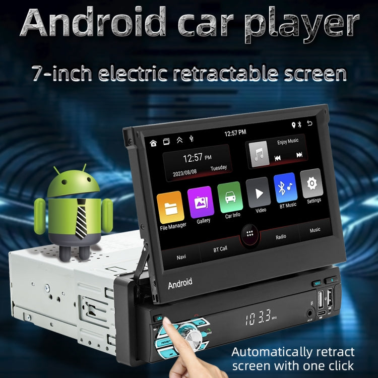 HD 7 inch Single Din Car Android Player GPS Navigation Bluetooth Touch Stereo Radio, Support Mirror Link & FM & WIFI, 9706 HD 7 inch Single Din Car Android Player GPS Navigation Bluetooth Touch Stereo Radio, Support Mirror Link & FM & WIFI, 9706
